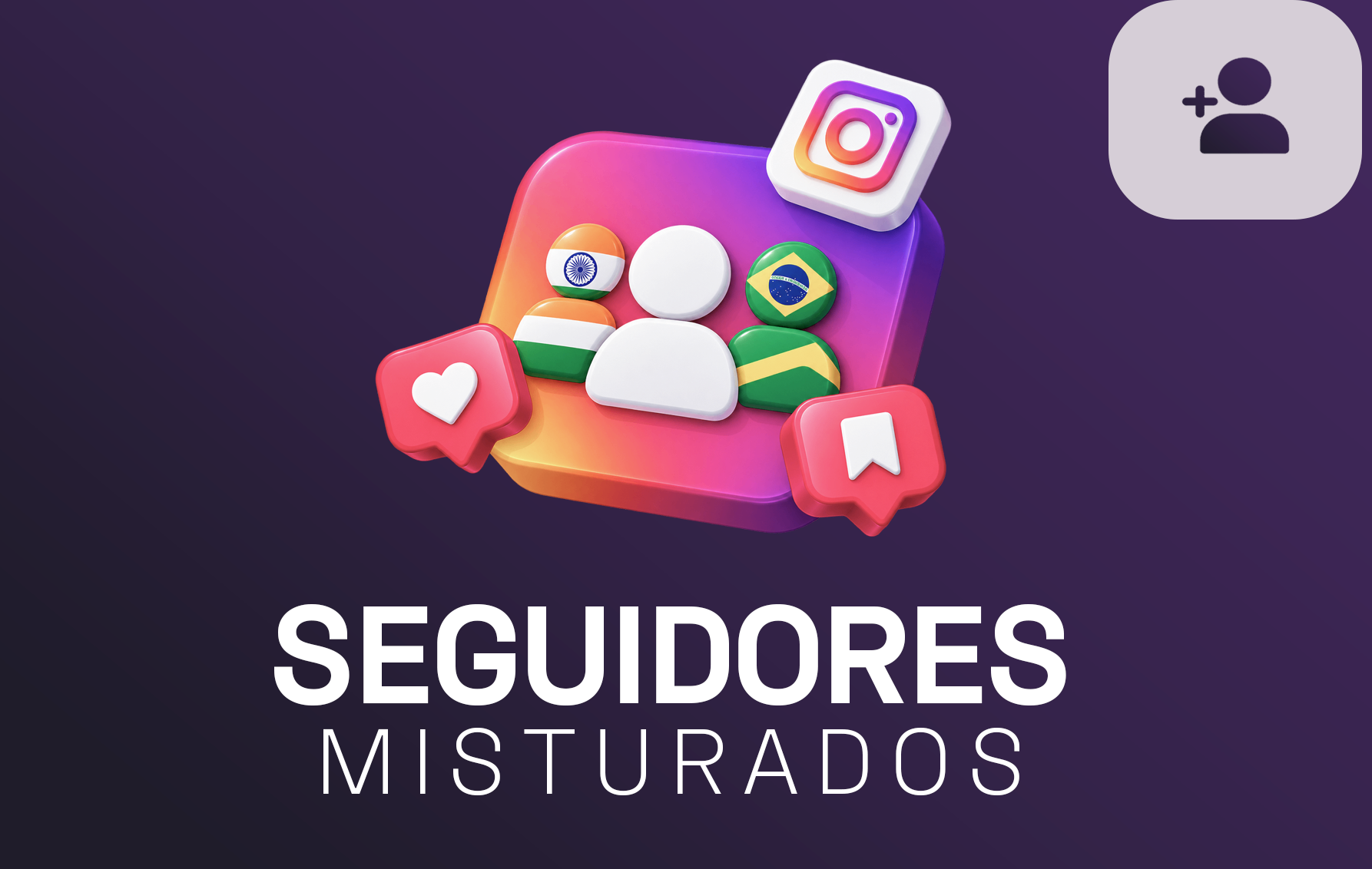 Seguidores Misturados instagram