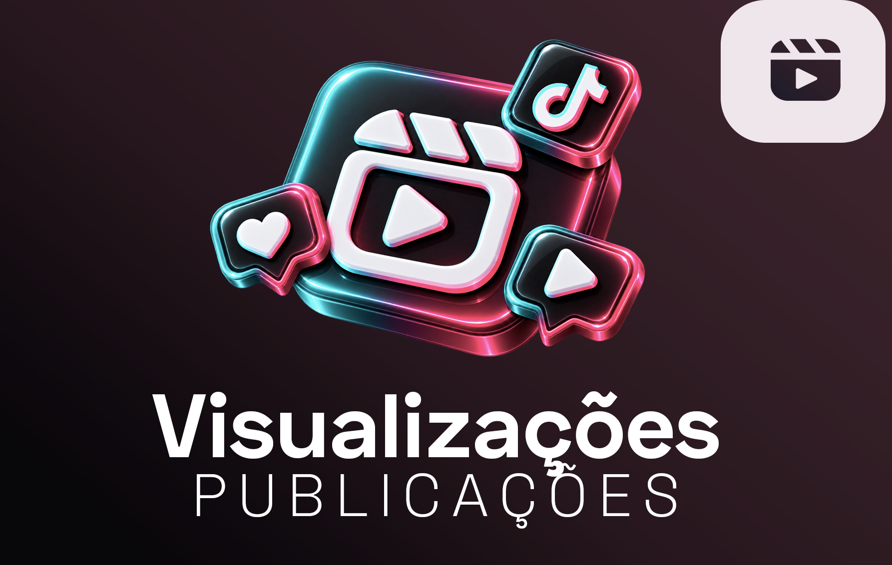 Visualizações vídeo Tiktok