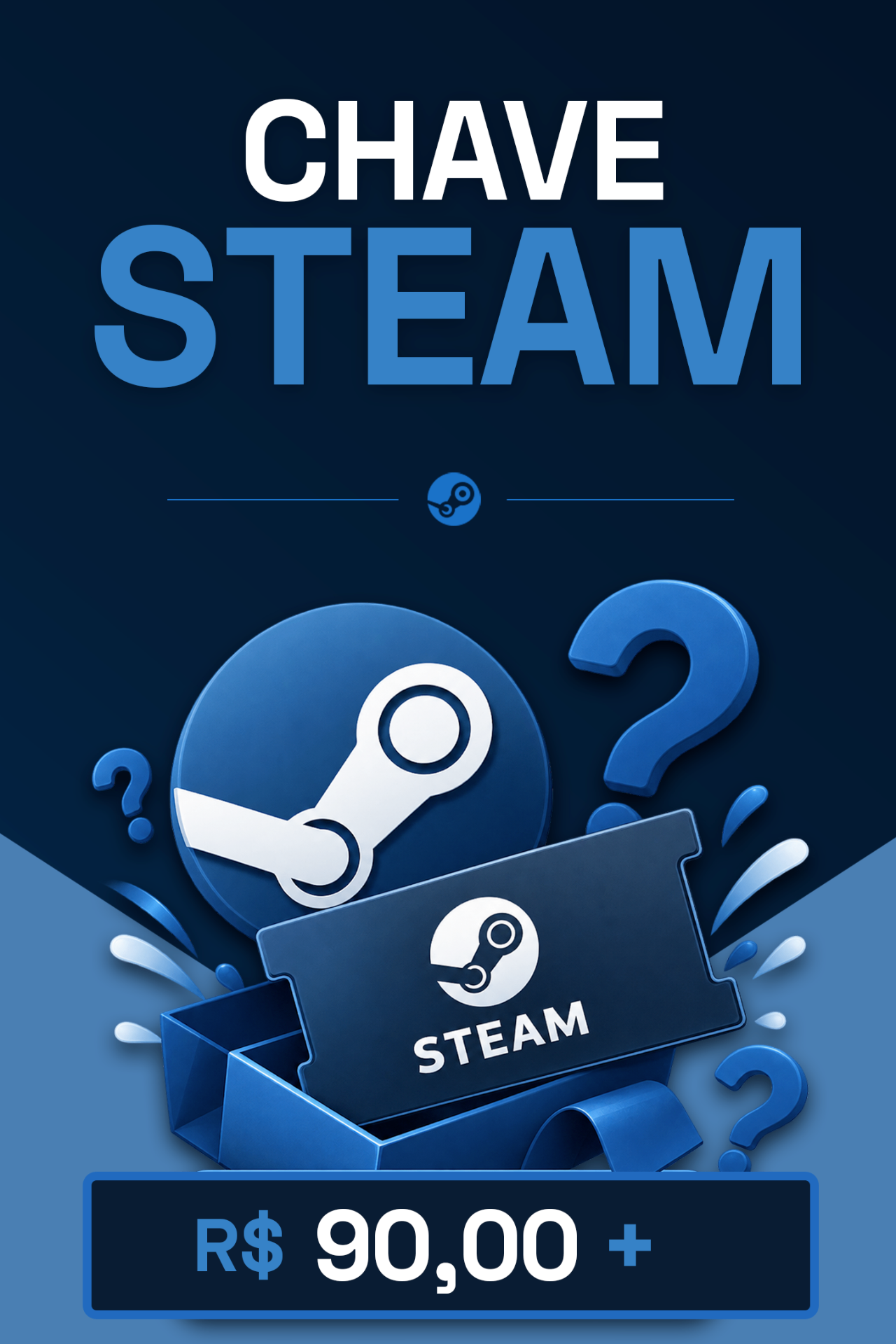 Chave Steam R$90+